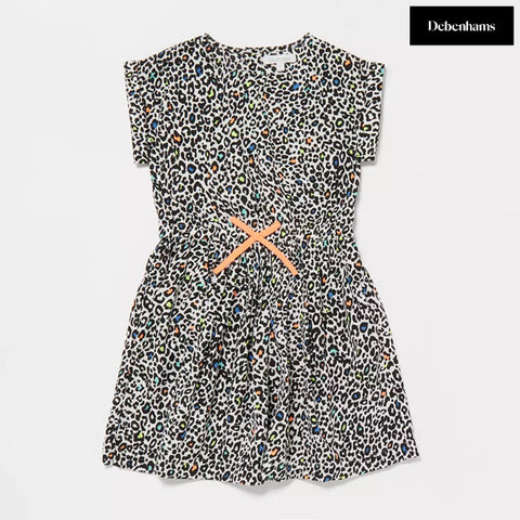 Bluezoo Girls' Multicolored Animal Print Dress