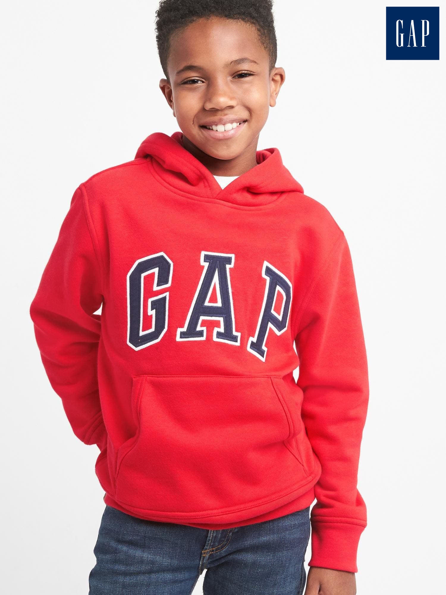 GAP-Logo Pullover Hoodie Sweatshirt
