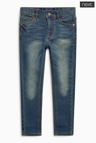 mid Blue Soft Touch Super Skinny Denim Jeans