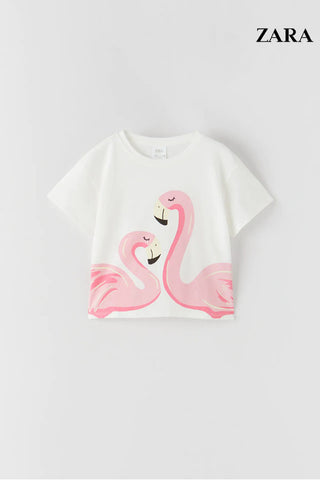 FLAMINGO PRINT T-SHIRT