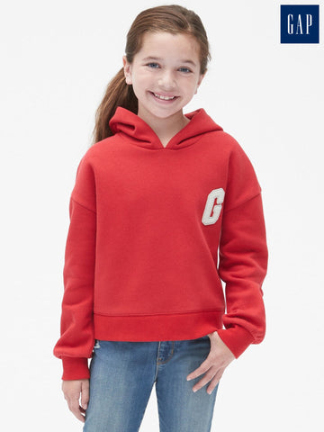 Gap - Logo Crop Hoodie Sweatshirt