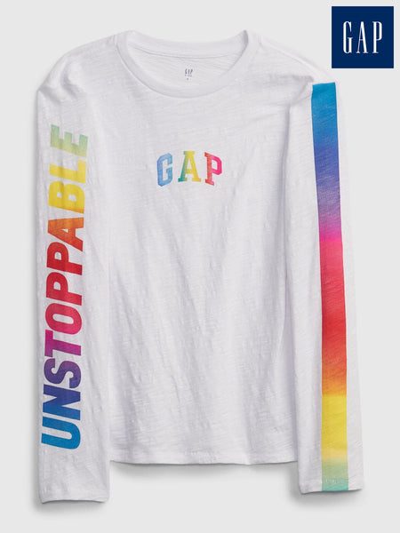 Kids Gap Logo T-Shirt optic white