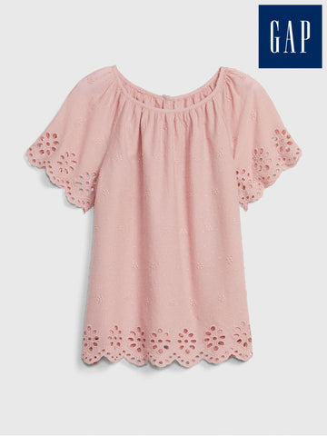 Kids Eyelet Lace Top